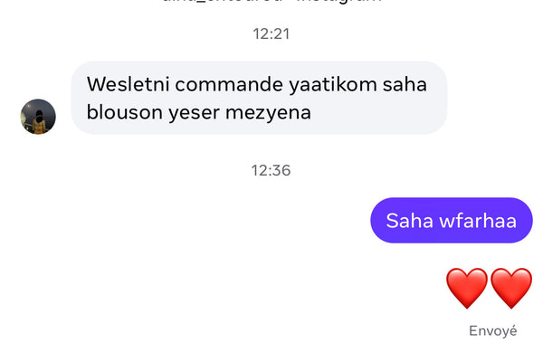 Commentaire Instagram