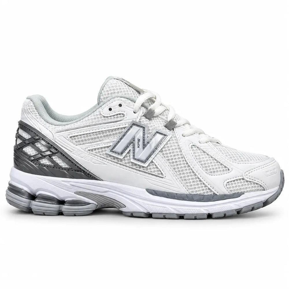 Sneaker Tech Runner – Blanc / Argent